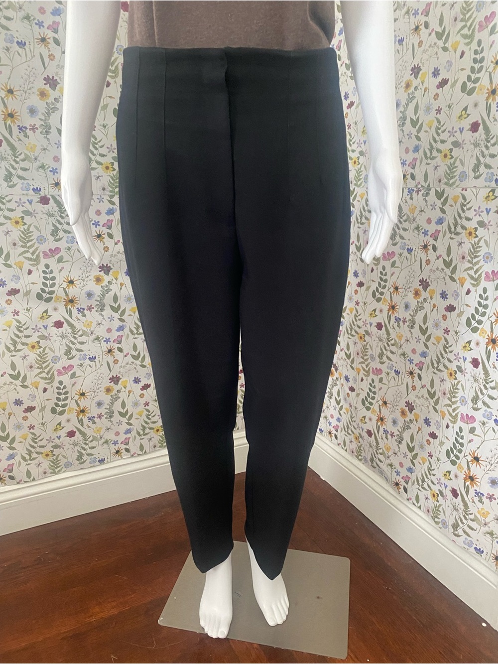 ZARA Women’s Black High-Waist Tailored Women's Pants Size Large